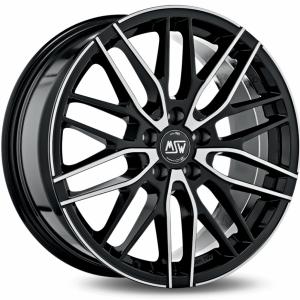 MSW 72 Gloss Black Machined Face 7x17 5/100 ET35 B63.3