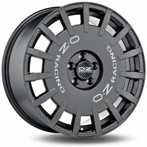 OZ Rally Racing Dark Graphite Silver Lettering 7x17 4/100 ET37 B68