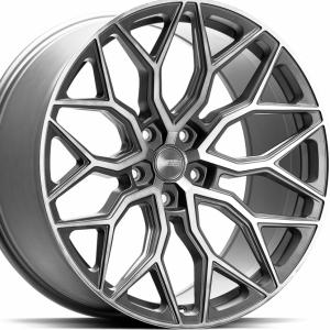 Vossen HF2 Tinted Matte Gunmetal 9.5x19 5/112 ET35 B66.6