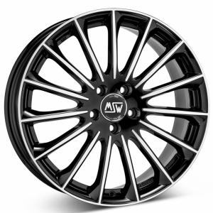 MSW 30 Gloss Black Full Polished 7.5x17 5/112 ET35 B73.1