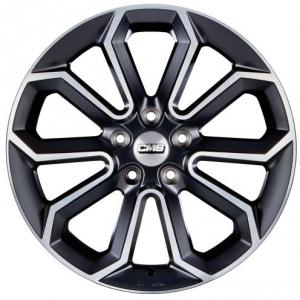 CMS C20 Matt Black Polished 7.5x17 5/108 ET47 B63.4