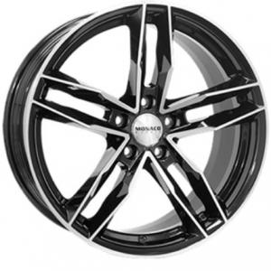 Monaco Rr8M Gloss Black Polished 7.5x17 5/114.3 ET40 B73.1