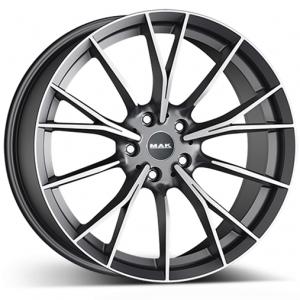 MAK Fabrikt Gunmetal Machined Face 8.5x19 5/112 ET25 B66.6