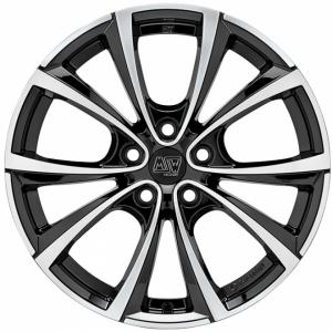 MSW 27T Gloss Black Polished 8.5x18 5/114.3 ET40 B64.1