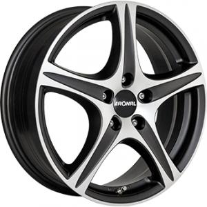 RONAL R56 Dull Black Polished 6x15 5/100 ET38 B57.1