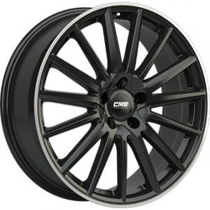 CMS C23 Gloss Black Polished lip 7.5x17 5/108 ET52 B63.4