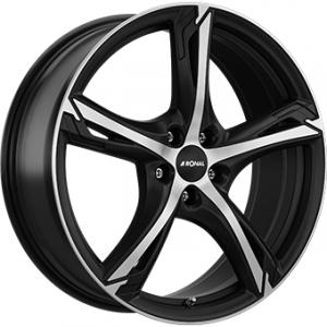 RONAL R62 Dull Black Polished 7.5x18 5/114 ET40 B82