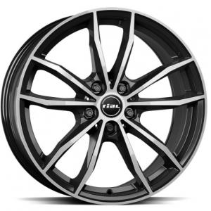 Rial X12 Diamond Black Polish 7.5x18 5/112 ET25 B66.5