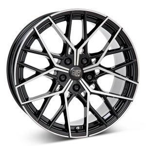 MSW 74 Gloss Black Polished 8x18 5/112 ET28 B73.1