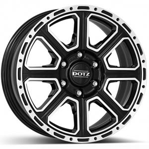 DOTZ 4X4 Kalahari Black polished 8x17 6/139.7 ET20 B106.1