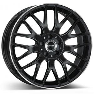 MAK Arrow Black Polished Lip 8x18 5/112 ET33 B66.6