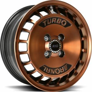 RONAL R10 TURBO Copper Matt front diamond cut 7x15 4/100 ET37 B68