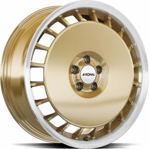 RONAL R50 AERO Racing Gold rim LIP cut 7.5x16 5/100 ET38 B68