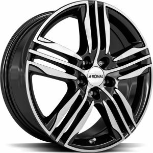 RONAL R57 Black front cut 7.5x18 4/108 ET35 B76