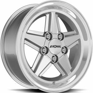 RONAL R9 Silver rim LIP cut 7x15 5/112 ET23 B66.6