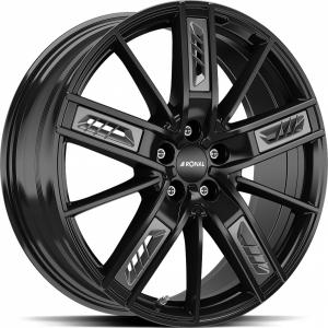 RONAL R67 Grey Left Jet Black 8.5x20 5/108 ET40 B76