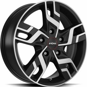 RONAL R64 Jet Black Matt front cut 6.5x16 5/114.3 ET50 B66.1