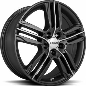 RONAL R57 Matt Black front cut 7.5x17 5/108 ET45 B76