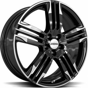 RONAL R58 Black rim LIP cut 8x20 5/105 ET40 B56.6