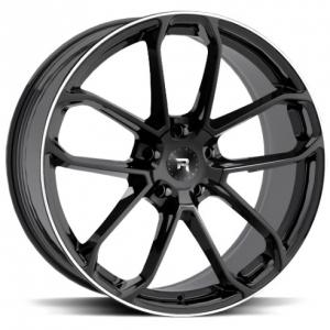 R-Series R14 Black Polish 9.5x21 5/112 ET19 B66.6