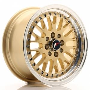 Japan Racing JR10 Gold Machined LIP 7x15 4/100 ET30 B74.1