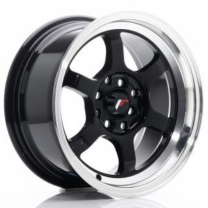 Japan Racing JR12 Shiny Black 7.5x15 4/100 ET26 B73.1