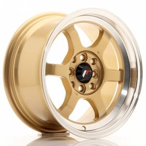 Japan Racing JR12 Gold Machined LIP 7.5x15 4/100 ET26 B73.1