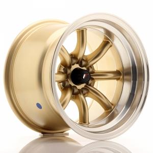 Japan Racing JR19 Gold Machined LIP 7x14 4/100 ET0 B73.1