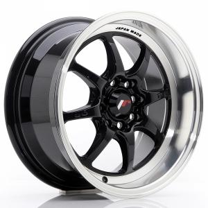 Japan Racing TF2 Shiny Black 7.5x15 4/100 ET30 B73.1