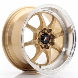 Japan Racing TF2 Gold Machined LIP 7.5x15 4/100 ET10 B73.1