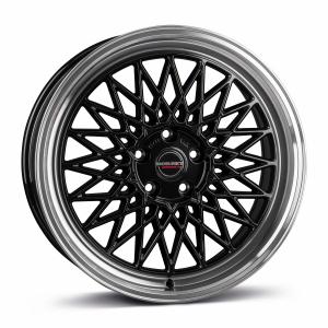 BORBET B Black Rim Polished 7x17 4/108 ET20 B65.1