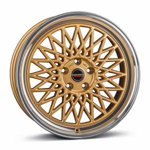 BORBET B Gold Rim Polished 7x17 4/100 ET25 B64