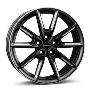 BORBET LX18 Black Matt Silver Spoke Rim 8x18 5/112 ET40 B66.6