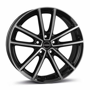 BORBET W Black Polished Glossy 7x17 5/112 ET44 B66.6