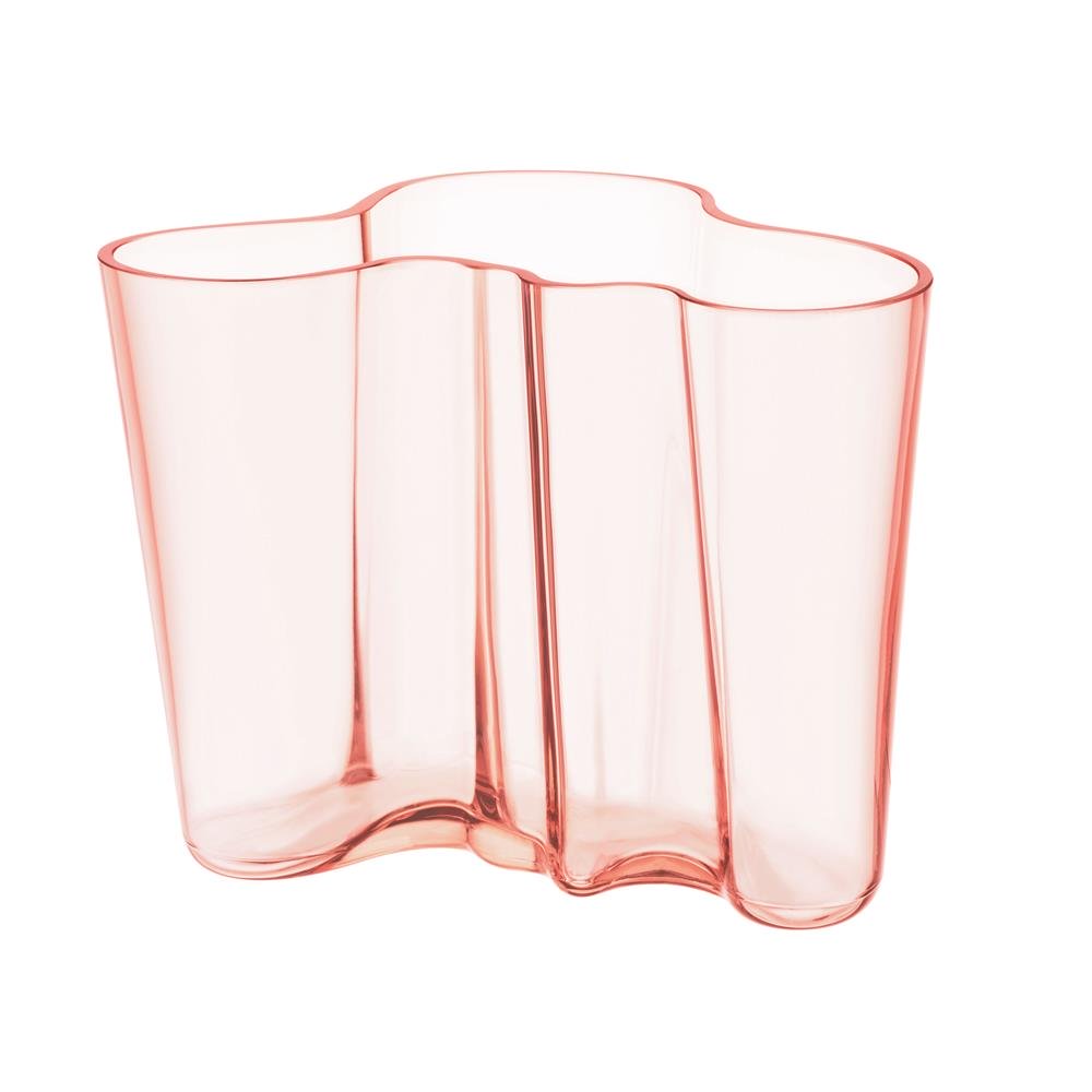 Iittala Alvar Aalto maljakko lohenpunainen 160 mm