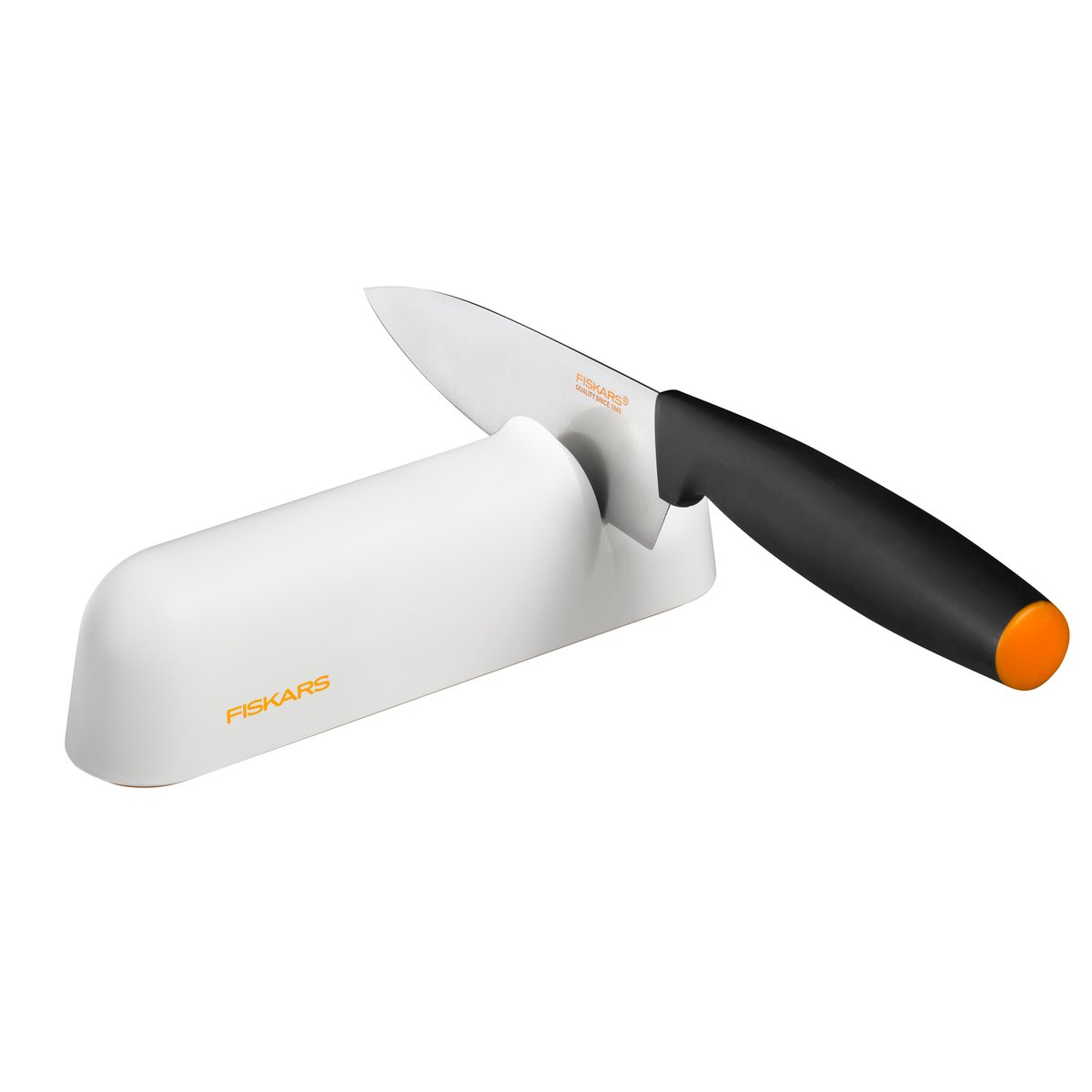 Fiskars Functional Form Roll-Sharp veitsenteroitin valkoinen