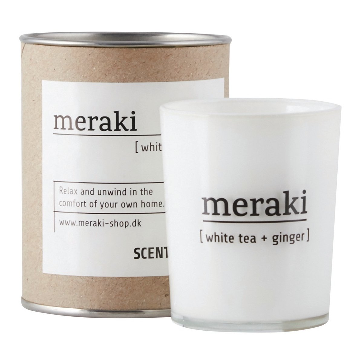 Meraki Meraki tuoksukynttilä 35 tuntia White tea-ginger