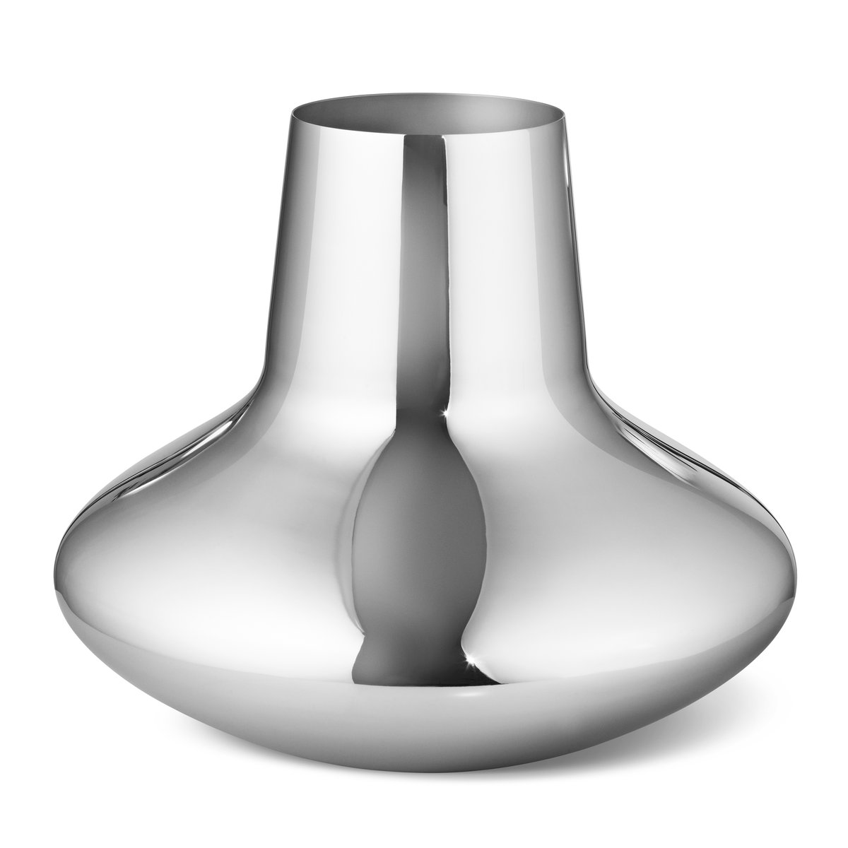 Georg Jensen Henning Koppel maljakko, ruostumatonta terästä Suuri, 22,2 cm