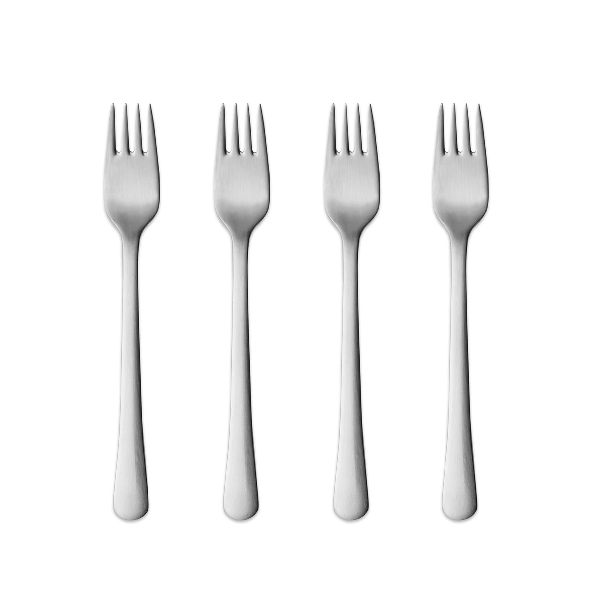 Georg Jensen Copenhagen mattapintainen kakkuhaarukka 4-pakkaus