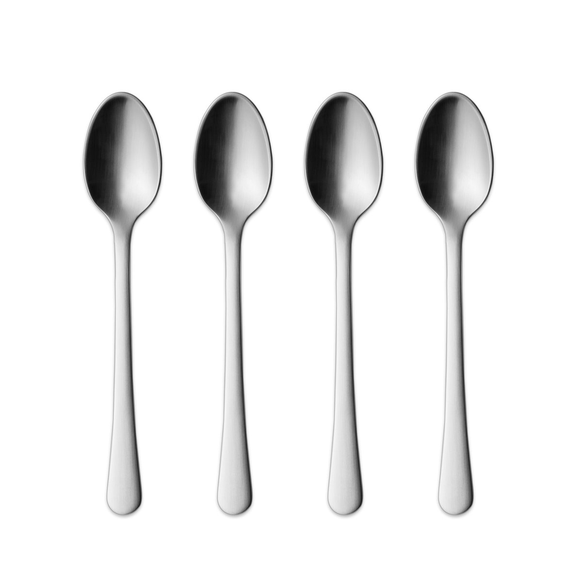 Georg Jensen Copenhagen mattapintaiset teelusikat, large 4-pakkaus