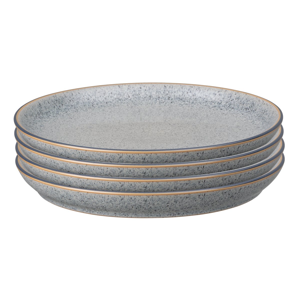 Denby Studio Grey coupe -lautanen 26 cm, 4-pakkaus Graniitti