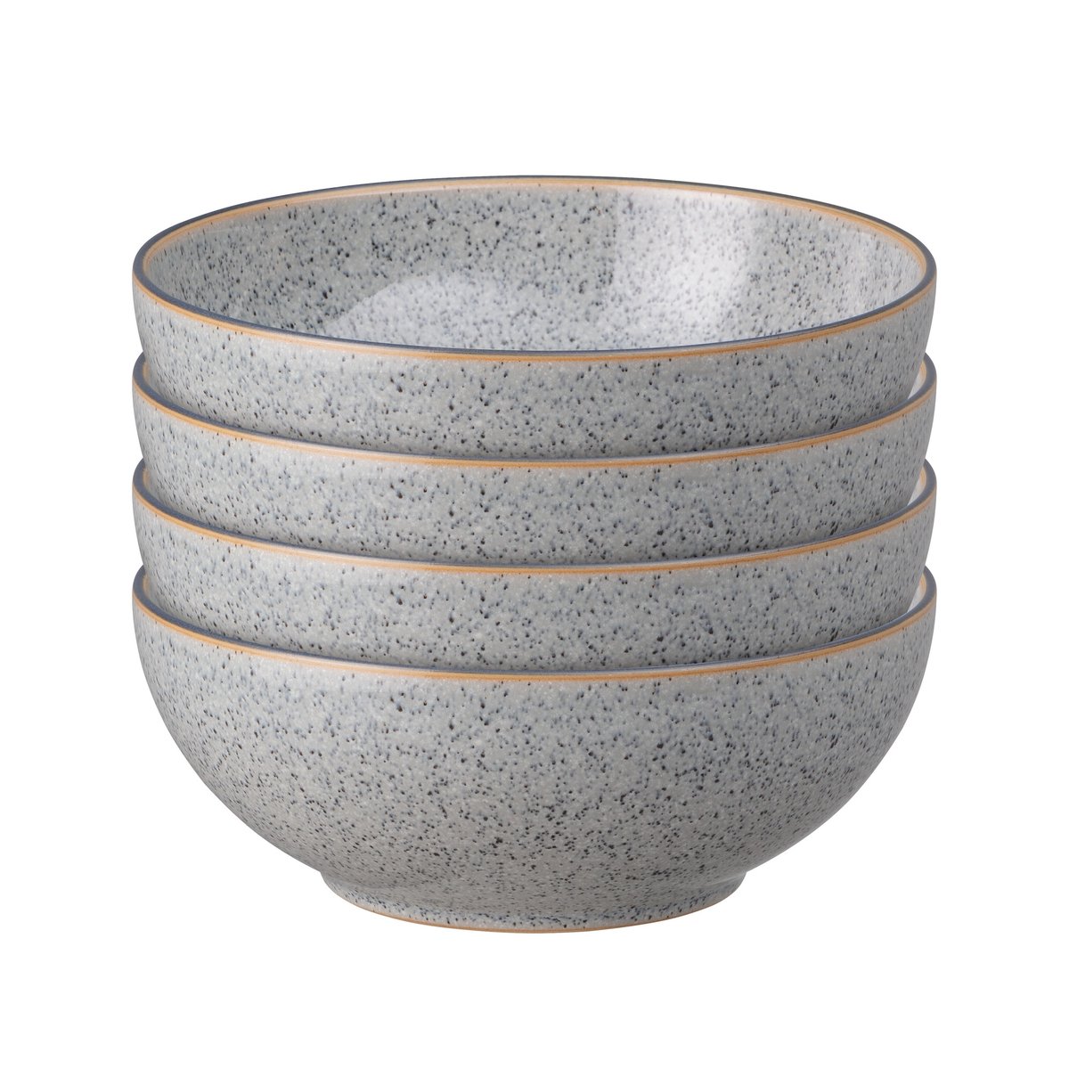 Denby Studio Grey coupe -murokulho 17 cm, 4-pakkaus Graniitti