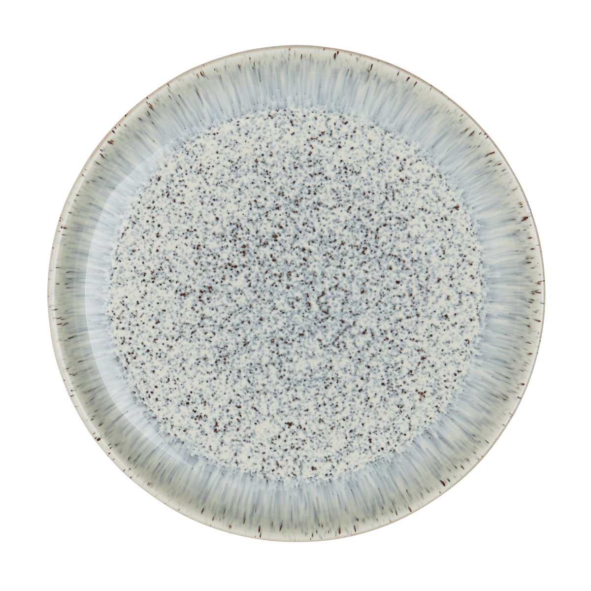 Denby Halo Speckle coupe -lautanen, 21 cm Harmaa-ruskea