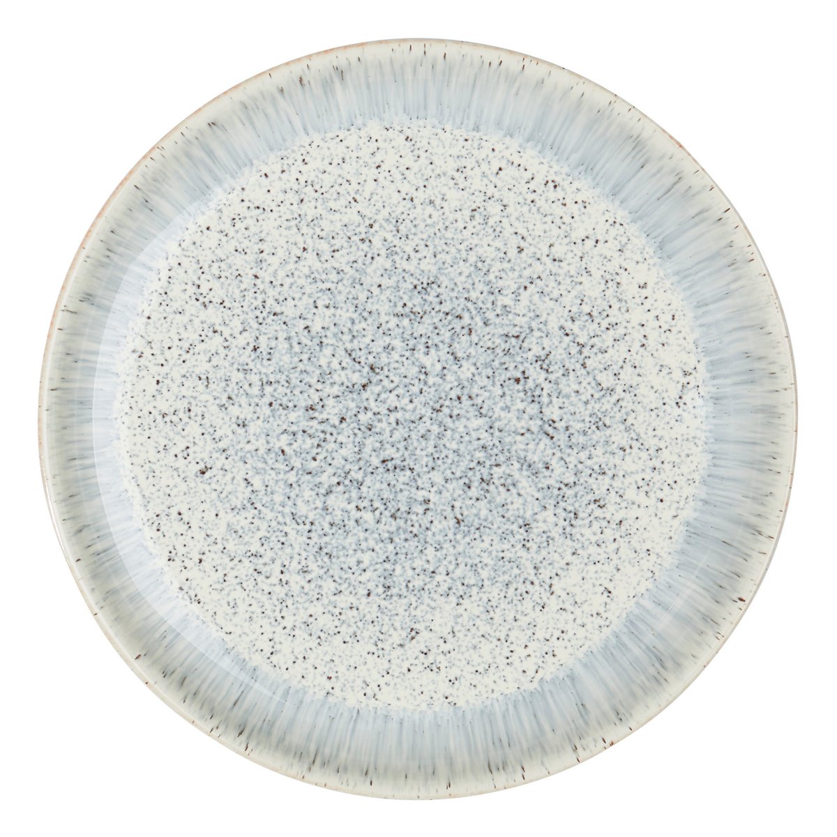 Denby Halo Speckle coupe -lautanen, 26 cm Harmaa-ruskea