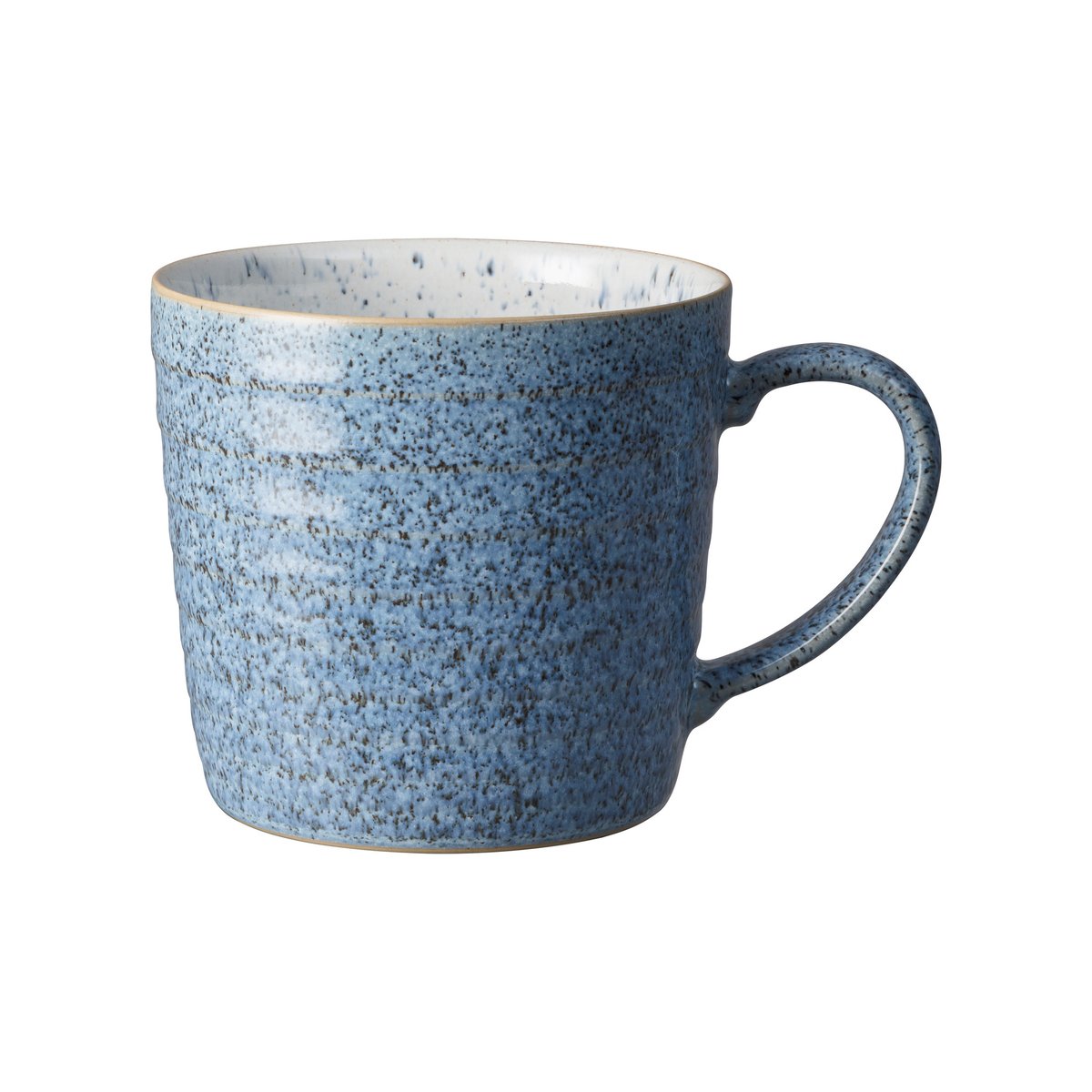 Denby Studio Blue uritettu muki, 40 cl Flint-chalk