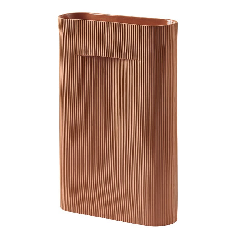 Muuto Ridge maljakko 48,5 cm Terracotta