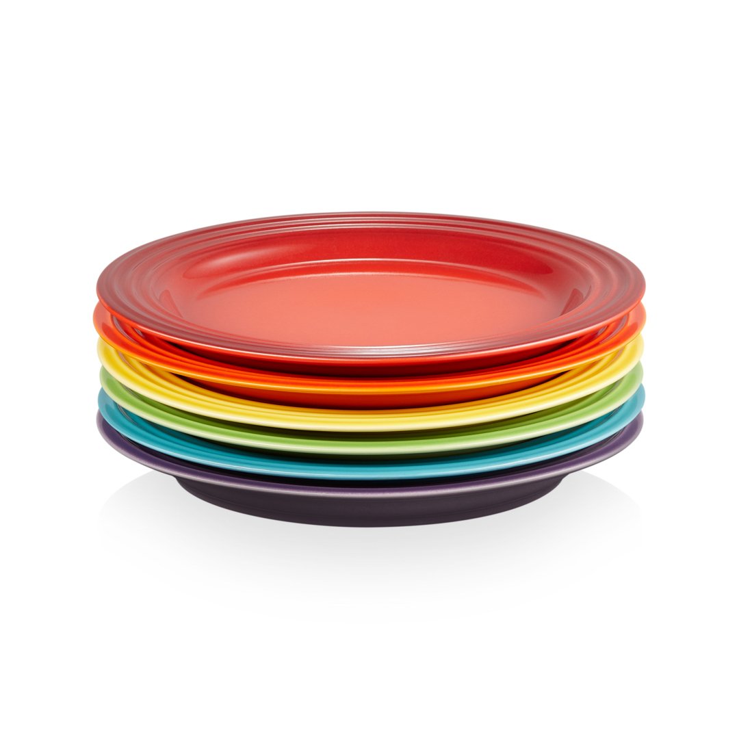 Le Creuset Le Creuset Signature -lautanen 22 cm, 6-pakkaus Rainbow