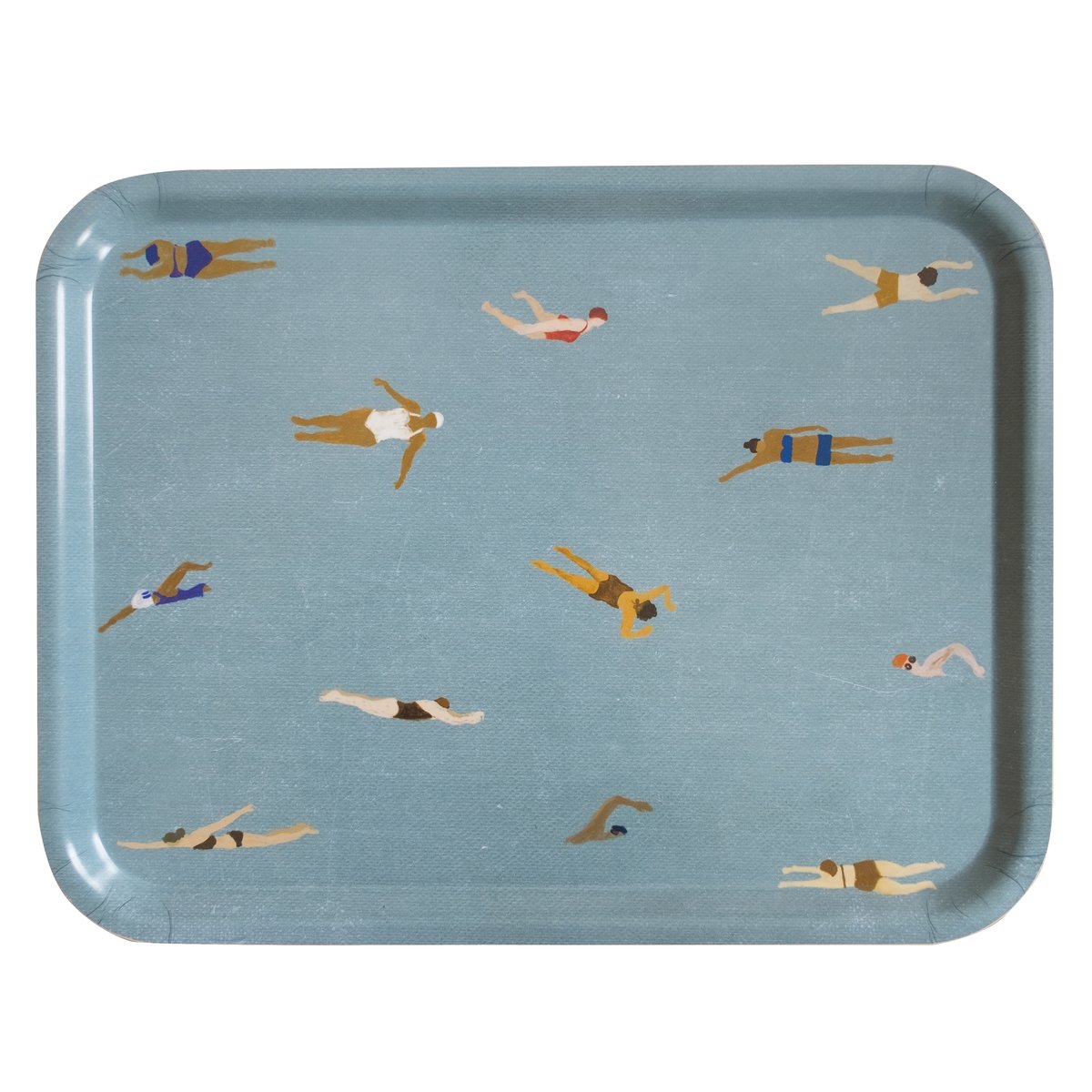 Fine Little Day Swimmers tarjotin 33x43 cm Sininen