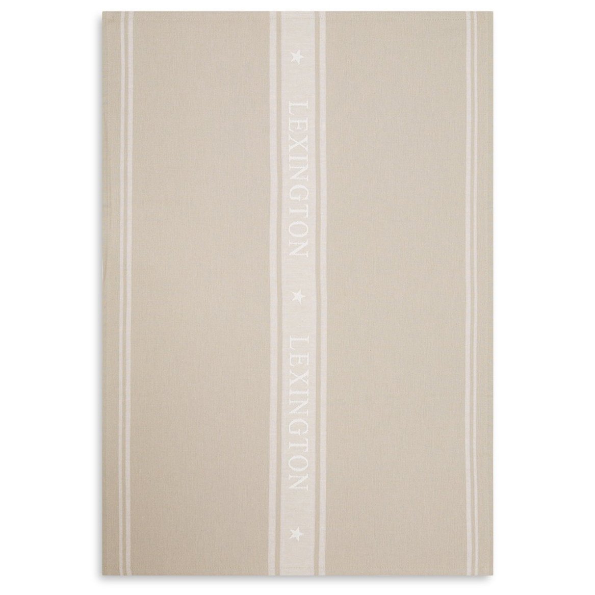 Lexington Icons Star -keittiöpyyhe 50 x 70 cm Beige-white