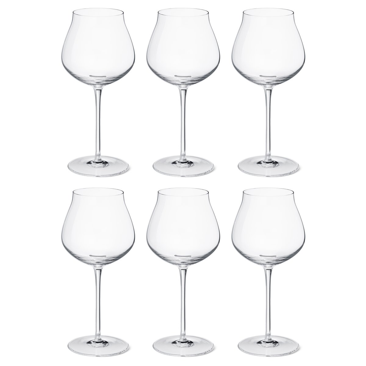 Georg Jensen Sky punaviinilasi 50 cl, 6-pakkaus Kristalli